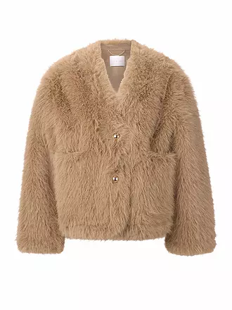RICH & ROYAL | Jacke in Felloptik | 